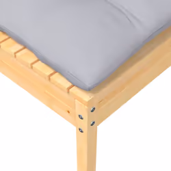 VidaXL 806657 banc de jardin Bois, Tissu, Polyester - Vue supplémentaire 5