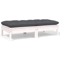 VidaXL 806659 banc de jardin Bois, Tissu, Polyester