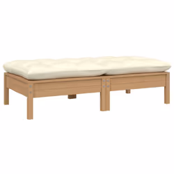 VidaXL 806661, Marron, Bois, Tissu, Polyester, 110 kg, Adultes et enfants, 1270 mm, 635 mm