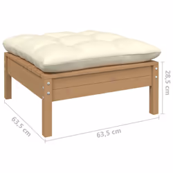 VidaXL 806661 banc de jardin Bois, Tissu, Polyester - Vue supplémentaire 6