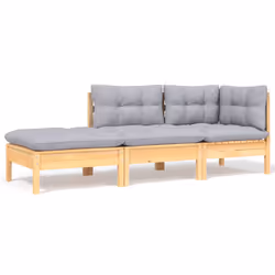 VidaXL 806663, Bois, Tissu, Polyester, Adultes et enfants, 5 cm, 60 cm, 60 cm