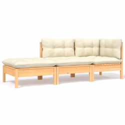 VidaXL 806664, Bois, Tissu, Polyester, 110 kg, Adultes et enfants, 5 cm, 60 cm, 60 cm