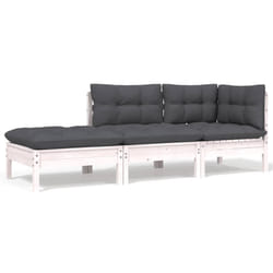 VidaXL 806665 banc de jardin Bois, Tissu, Polyester