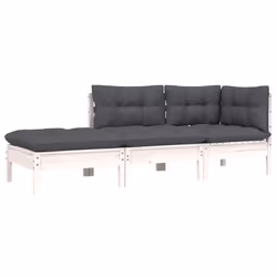 VidaXL 806665 banc de jardin Bois, Tissu, Polyester