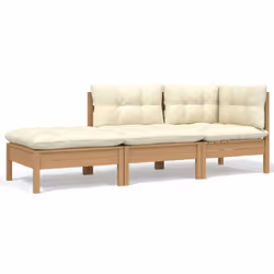 VidaXL 806667, Marron, Bois, Tissu, Polyester, 110 kg, Adultes et enfants, 5 cm, 60 cm