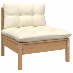 VidaXL 806667 banc de jardin Bois, Tissu, Polyester