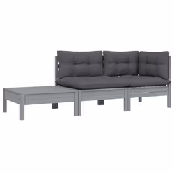 VidaXL 806672 banc de jardin Bois, Tissu, Polyester
