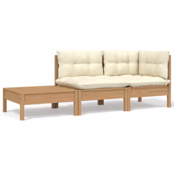 VidaXL 806673, Marron, Bois, Tissu, Polyester, 110 kg, Adultes et enfants, 5 cm, 60 cm