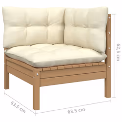 VidaXL 806673 banc de jardin Bois, Tissu, Polyester - Vue supplémentaire 8