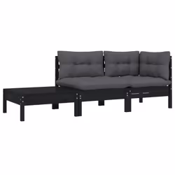 VidaXL 806674 banc de jardin Bois, Tissu, Polyester