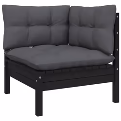 VidaXL 806674 banc de jardin Bois, Tissu, Polyester