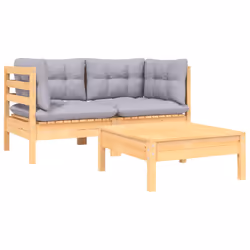 VidaXL 806675 banc de jardin Bois, Tissu, Polyester
