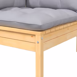 VidaXL 806675 banc de jardin Bois, Tissu, Polyester - Vue supplémentaire 6
