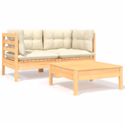 VidaXL 806676, Bois, Tissu, Polyester, Adultes et enfants, 5 cm, 60 cm, 60 cm