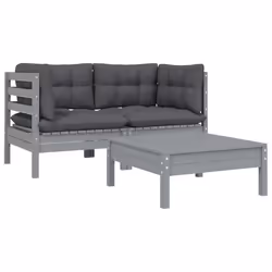 VidaXL 806678 banc de jardin Bois, Tissu, Polyester