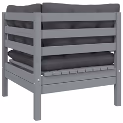 VidaXL 806678 banc de jardin Bois, Tissu, Polyester - Vue supplémentaire 5