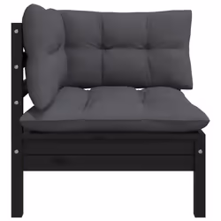 VidaXL 806680 banc de jardin Bois, Tissu, Polyester - Vue supplémentaire 4