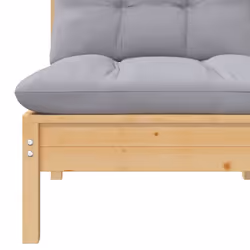VidaXL 806681 banc de jardin Bois, Tissu, Polyester - Vue supplémentaire 6