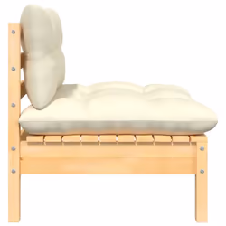 VidaXL 806682 banc de jardin Bois, Tissu, Polyester - Vue supplémentaire 4