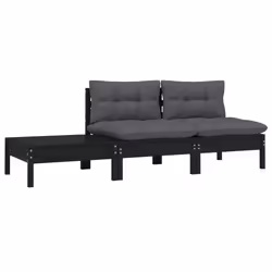VidaXL 806686 banc de jardin Bois, Tissu, Polyester