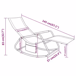 VidaXL 317592 chaise d'extérieur Linge Siège rembourré Acier, Textile Gris - Vue supplémentaire 7