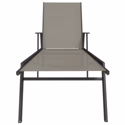 VidaXL 317596 chaise d'extérieur Linge Siège rembourré Acier, Textile Gris