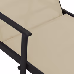 VidaXL 317597 chaise d'extérieur Linge Siège rembourré Acier, Textile Crème - Vue supplémentaire 7