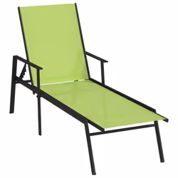 VidaXL 317598, Linge, Siège rembourré, Acier, Textile, Vert, 610 mm, 1910 mm