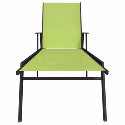 VidaXL 317598 chaise d'extérieur Linge Siège rembourré Acier, Textile Vert