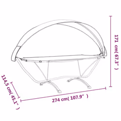 VidaXL 317599 lit d'extérieur Noir - Vue supplémentaire 7