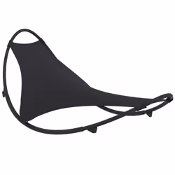 VidaXL 317603, Linge, Siège rembourré, Acier, Textile, Noir, 1030 mm, 2105 mm