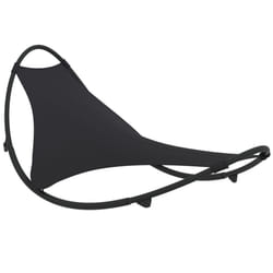 VidaXL 317603 chaise d'extérieur Linge Siège rembourré Acier, Textile Noir