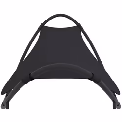 VidaXL 317603 chaise d'extérieur Linge Siège rembourré Acier, Textile Noir