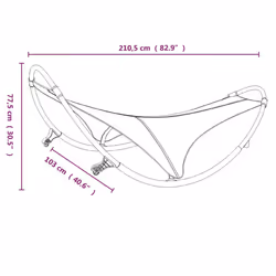 VidaXL 317605 chaise d'extérieur Linge Siège rembourré Acier, Textile Crème - Vue supplémentaire 6