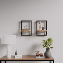 Ces étagères murales en bois sont parfaites pour afficher vos livres, objets de collection, photos, prix, etc. Matériau de pr ...