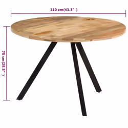 VidaXL 338476 table de cuisine et de salle à manger - Vue supplémentaire 7