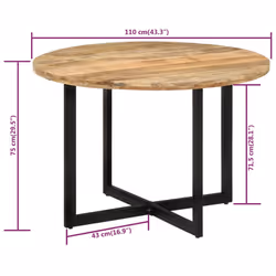 VidaXL 338479 table de cuisine et de salle à manger - Vue supplémentaire 7