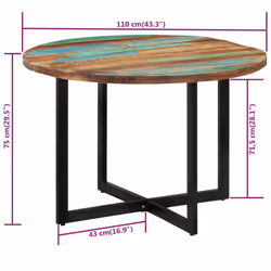 VidaXL 338480 table de cuisine et de salle à manger - Vue supplémentaire 7