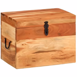 Cette boîte de rangement en bois de style antique, un accessoire de vie intemporel pour votre maison, apporte de l'espace de ...