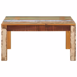 Cette table basse carrée en bois est destinée à ajouter une touche de style campagnard à votre décor actuel. Elle est polyval ...