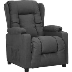 Vidaxl - Fauteuil inclinable Gris foncé Tissu