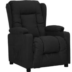 Fauteuil inclinable Noir Tissu