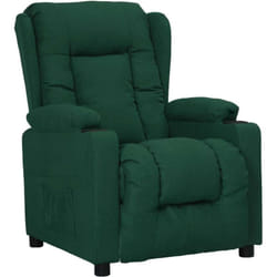 Vidaxl Fauteuil Inclinable Vert Foncé Tissu