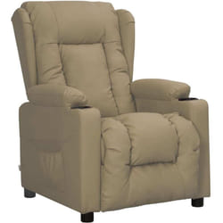 Fauteuil Inclinable Cappuccino Similicuir Vidaxl