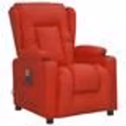 vidaXL Fauteuil de massage Rouge bordeaux Similicuir - TU