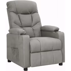 Asseyez-vous et détendez-vous dans ce fauteuil inclinable très confortable ! Fonction d'inclinaison manuelle : le fauteuil in ...