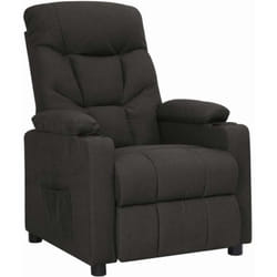 Fauteuil Inclinable Noir Tissu Vidaxl