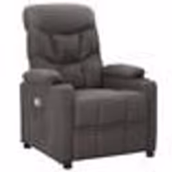 vidaXL Fauteuil de massage Gris foncé Tissu 339093