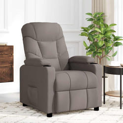Fauteuil De Massage Taupe Tissu Vidaxl
