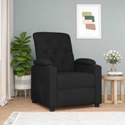 Fauteuil Inclinable Noir Tissu Vidaxl